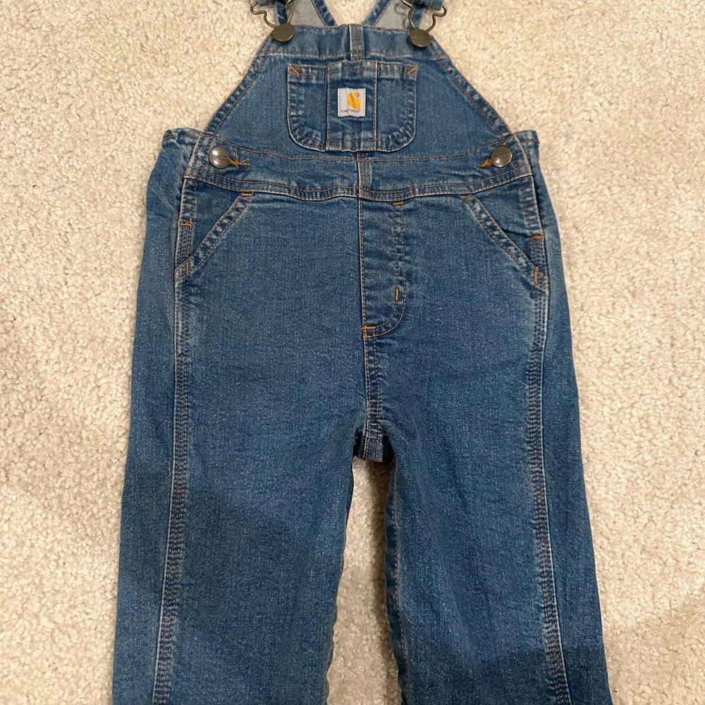 Carhartt Blue Denim Bib Overalls